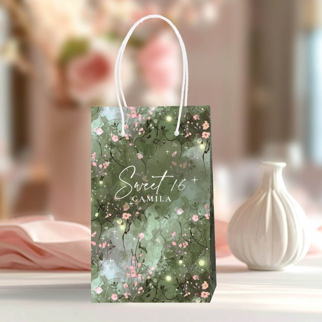 Verzauberter Garten Sweet 16 Muster Pink ID1163 Kleine Geschenktüte (Von Creator hochgeladen)