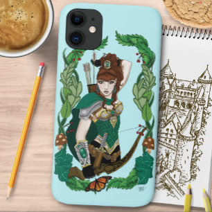Verzauberter grüner Fantasy-Waldland-Bogenschütze- Case-Mate iPhone Hülle