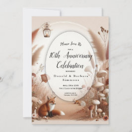 Verzauberter Herbstwaldbestand Einladung