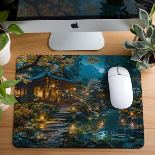 Verzauberter japanischer Zen-Garten Mousepad