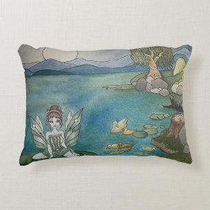 "Verzauberter Lily Pond" Akzent Kissen