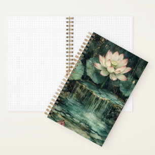 Verzauberter-Lotus-Brunnen Bullet Notizbuch