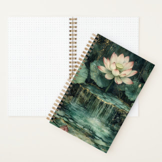 Verzauberter-Lotus-Brunnen Bullet Notizbuch