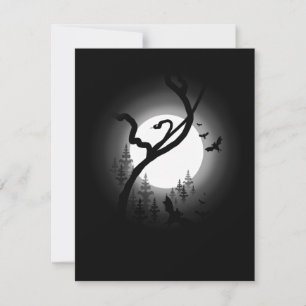 verzauberter Nachtwald Einladung