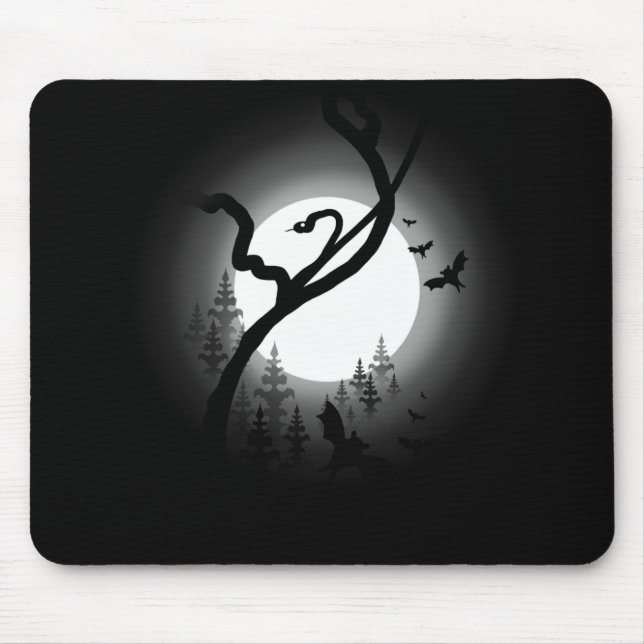 verzauberter Nachtwald Mousepad (Vorne)