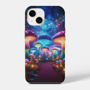 Verzauberter Neon-Pilz-Wald - Magischer Leuchtende iPhone 14 Hülle