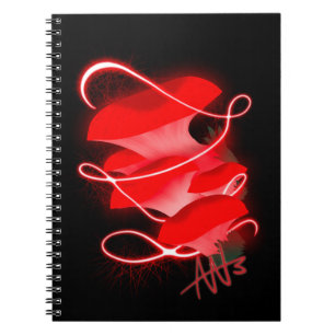 Verzauberter Oyster glühender Red Mushroom Notizblock