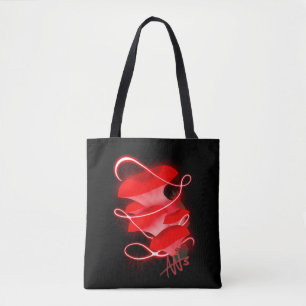 Verzauberter Oyster glühender Red Mushroom Tasche