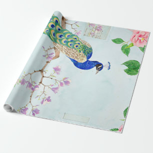 Verzauberter Pfau Chibi Peacock Gift Geschenkpapier