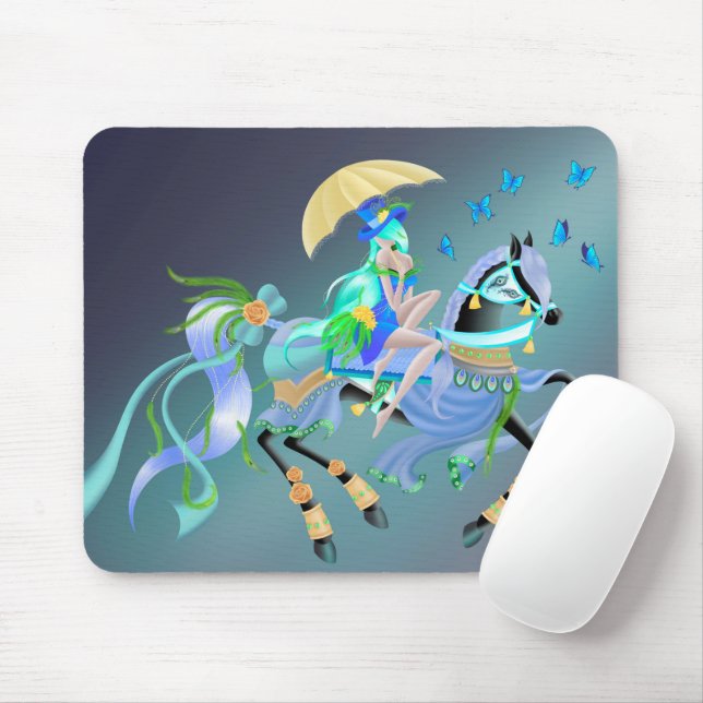 Verzauberter Pferderitt  Mousepad (Mit Mouse)
