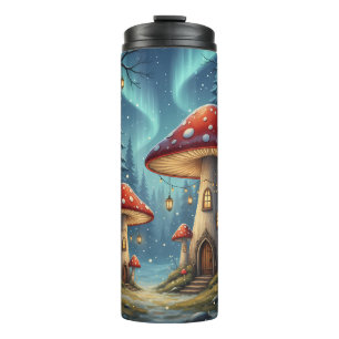 Verzauberter Pilz-Glüh-Becher – Magischer Feenwald Thermosbecher