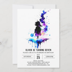 Verzauberter Printable Wizardry Birthday Einladung