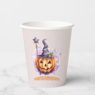 Verzauberter Pumpkin-Patch Pappbecher