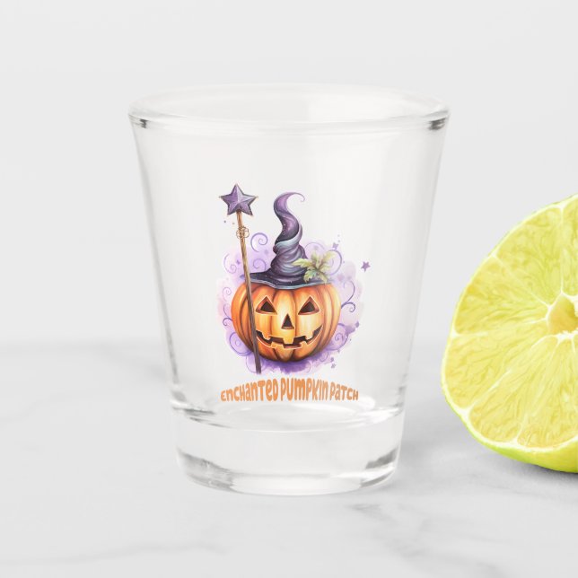 Verzauberter Pumpkin-Patch Schnapsglas (Vorderseite)