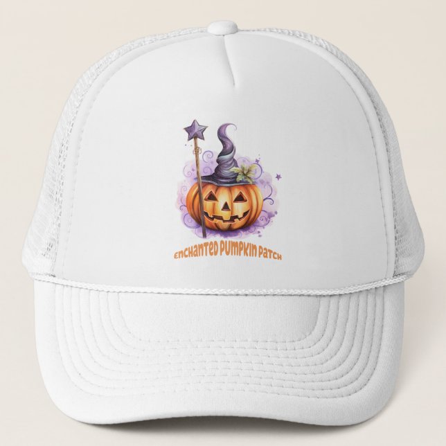 Verzauberter Pumpkin-Patch Truckerkappe (Vorderseite)