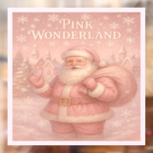 Verzauberter Rosa Wunderland-Weihnachtsmann