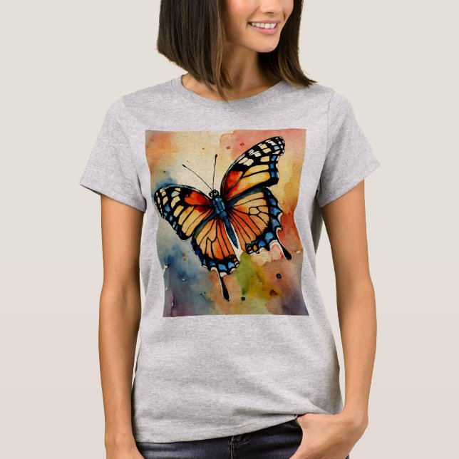 Verzauberter Schmetterlingstraum-T - Shirt" T-Shirt (Vorderseite)