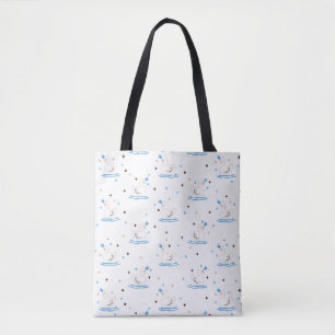 Verzauberter Swan Lake Fairy Tale Crowned Swan Tasche
