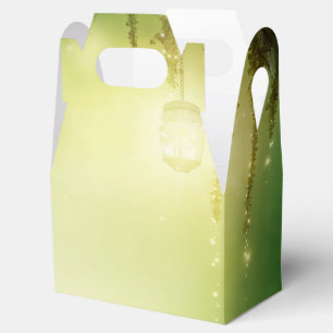 Verzauberter traumhafter Wald & Lichter Rustikales Geschenkschachtel