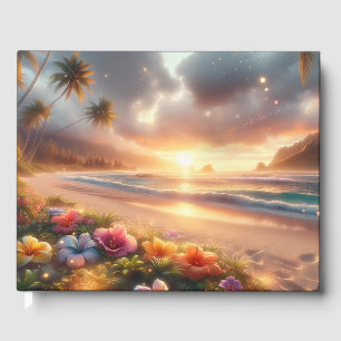 Verzauberter Tropischer Strand Magische Hibiskus H Gästebuch