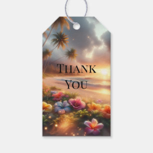 Verzauberter tropischer Strand Magische Hibiskus-H Geschenkanhänger