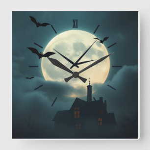 Verzauberter verlassener Mond Uhr   Luxuriöse goti