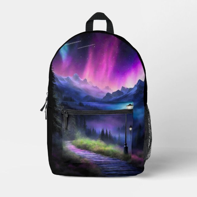 verzauberter Wald Bedruckter Rucksack (Vorderseite)