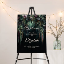 Verzauberter Wald Bogen Märchen Grün Quinceanera