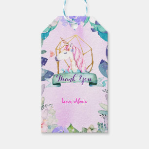 Verzauberter Wald Fantasie Magisches Einhorn Party Geschenkanhänger