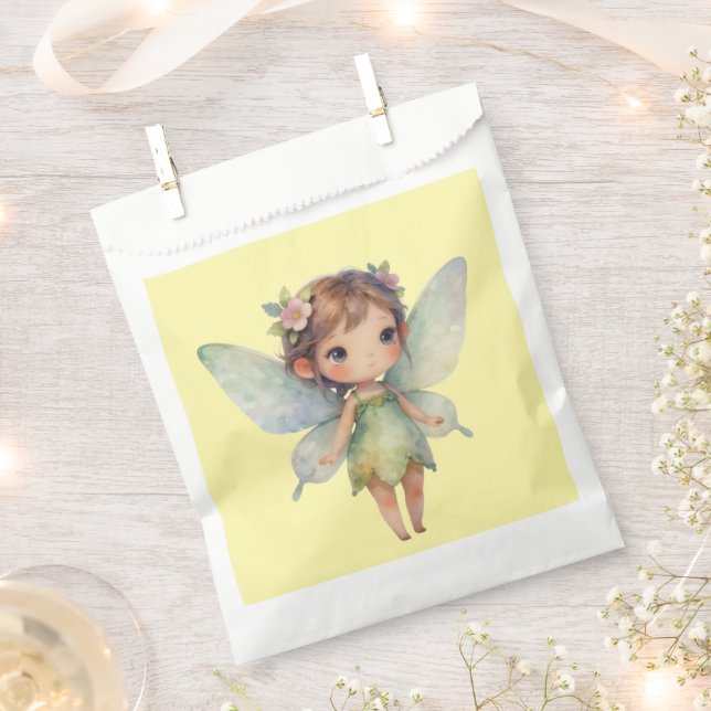 Verzauberter Wald Fee: pastellgrüner Sprite Geschenktütchen (Ausgeschnitten)