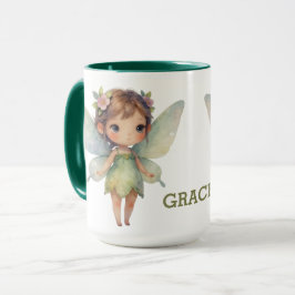 Verzauberter Wald Fee: pastellgrüner Sprite Tasse