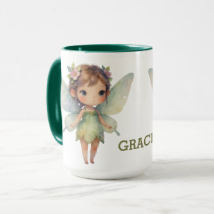 Verzauberter Wald Fee: pastellgrüner Sprite Tasse