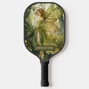 Verzauberter Wald Fee Personalisiert Pickleball Schläger