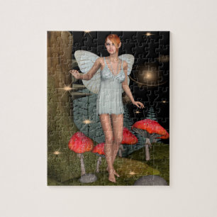 Verzauberter Wald Feenpilz Fantasy Kunst