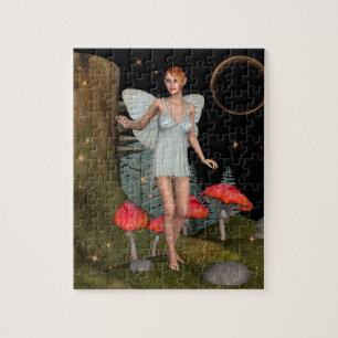 Verzauberter Wald Feenpilz Fantasy Kunst