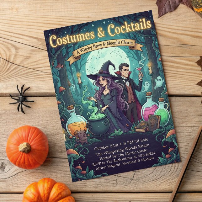 Verzauberter Wald Hexerei Kostüme & Cocktails Einladung (Von Creator hochgeladen)