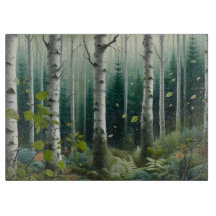 Verzauberter Wald Holzschneidebrett