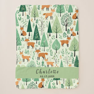 Verzauberter Wald Kuscheldecke Sherpadecke