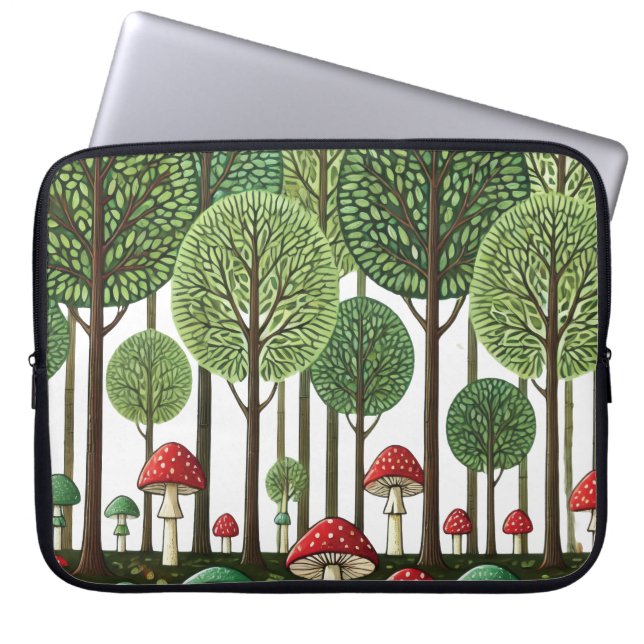 Verzauberter Wald Laptopschutzhülle (Vorderseite)