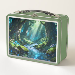 Verzauberter Wald-Lunchbox Metall Brotdose