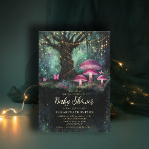 Verzauberter Wald Märchenhafter Baum Baby Shower Einladung