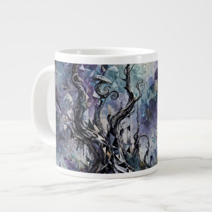 Verzauberter Wald Mystische Surrealistische Bäume Jumbo-Tasse