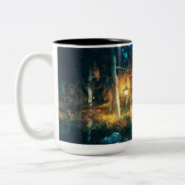 Verzauberter Wald Nacht Tasse