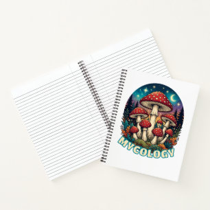 Verzauberter Wald Pilz Kunst Notizbuch