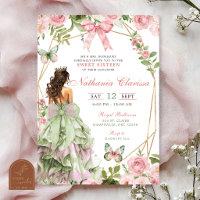 Verzauberter Wald Sage Blush Pink Sweet 16 Kokette
