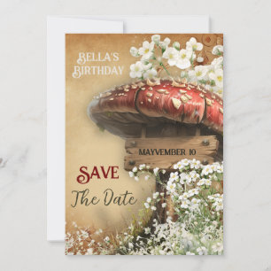 Verzauberter Wald Save the Date – Mystische Fee Einladung