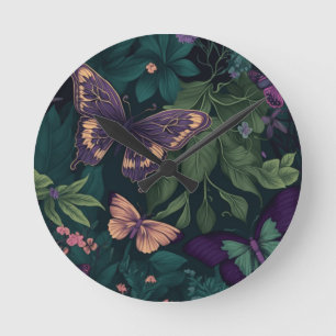 Verzauberter Wald Schmetterlinge Botanische Uhr