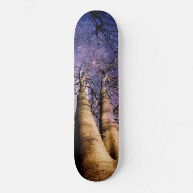 verzauberter Wald Skateboard (Vorderseite)