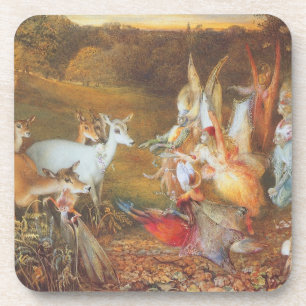 Verzauberter Wald von Künstler John Anster Fitzger Getränkeuntersetzer