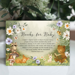 Verzauberter Wald Waldtiere Bücher für Baby Begleitkarte